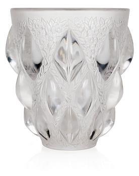 736. A René Lalique "Rampillon" glass vase, France 1930's-40's.