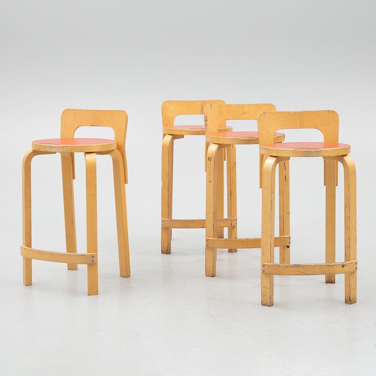 Alvar Aalto, barstolar, 4 st, "K65", Artek, Finland, 2004.