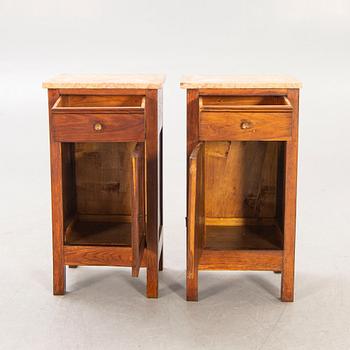 A pair of bedside tables early 20th century.