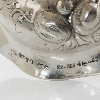 Eric Råström, ljusstakar, ett par, silver, barockstil, CG Råström, Stockholm 1976.
