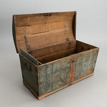 A folk art chest dated 1799.