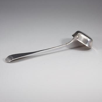 A Swedish 18th century silver soup-ladle, mark of Pehr Zethelius, Stockholm 1781.