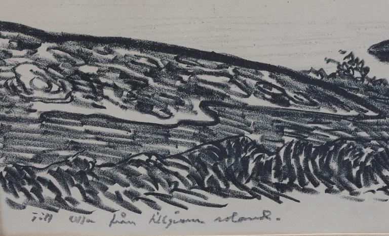 SVENSSON, ROLAND. Litografi, sign o dat 1943.