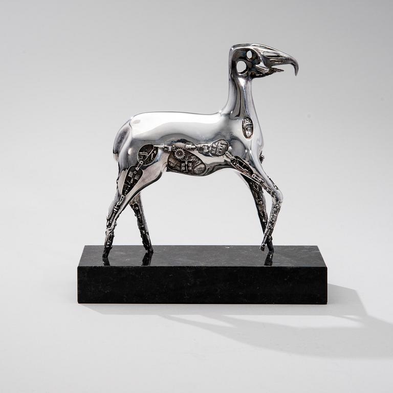 BJÖRN WECKSTRÖM, SCULPTURE. Hydraulic horse. Lapponia, signed BW, 1981. Numbered 14/25.