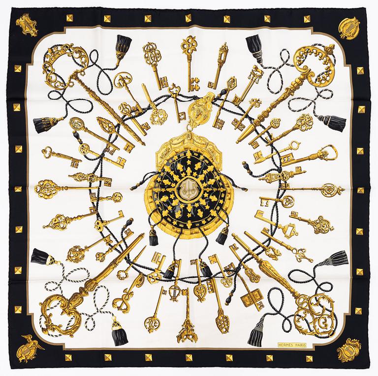Hermès, a 'Les Clés' scarf.