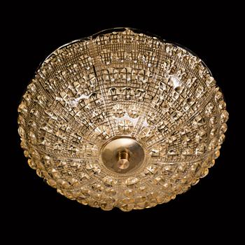 CARL FAGERLUND, kattovalaisin, "1731/111", Orrefors 1970-luku.