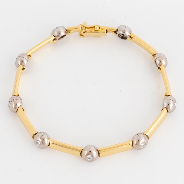 ARMBAND, med briljantslipade diamanter.