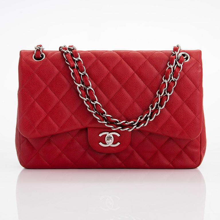 Chanel, a "Jumbo double Flap bag" shoulder bag, 2014.
