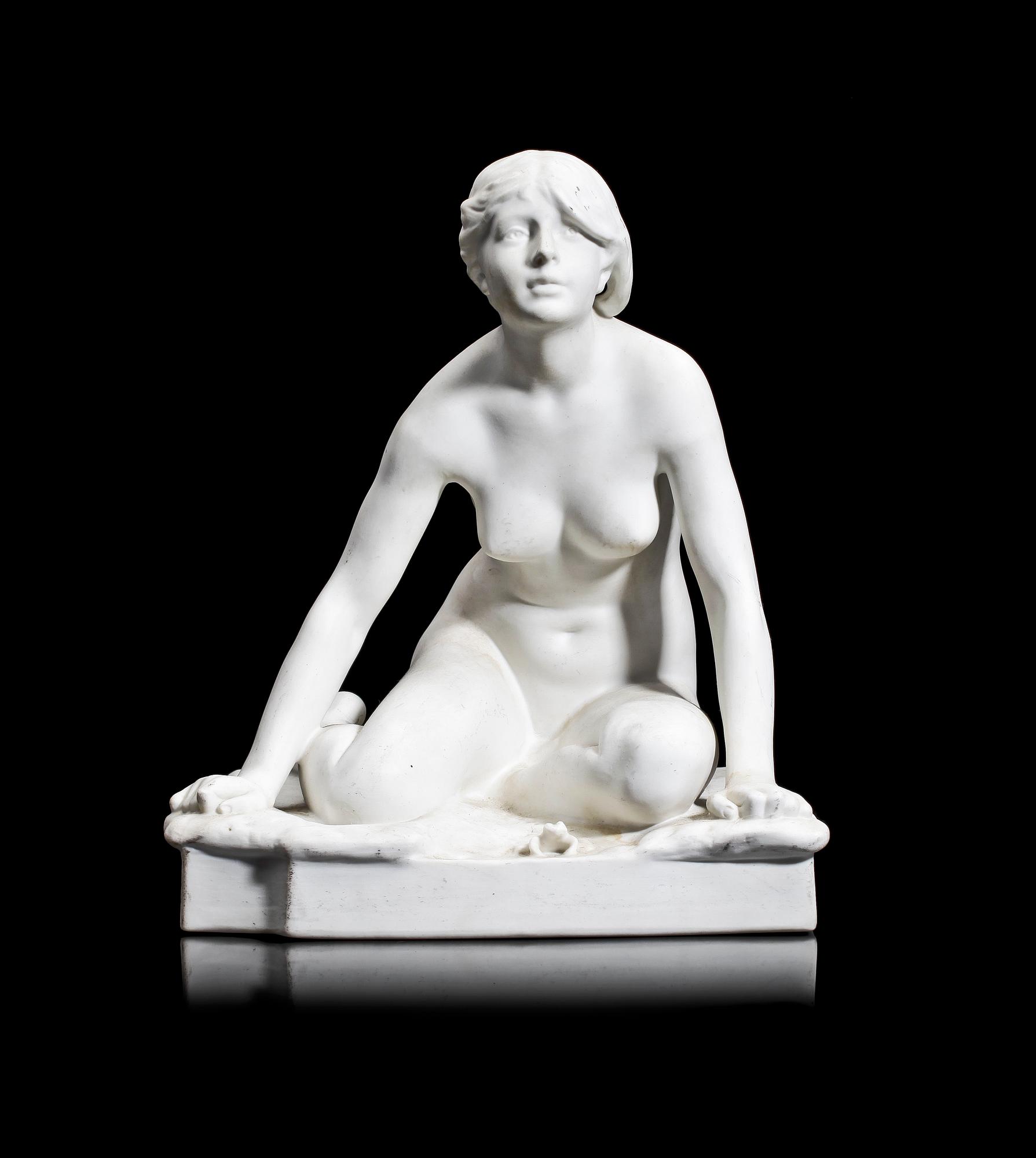 FIGURIN, parian, "Grodan", Per Hasselberg, Gustavsberg, 1920.