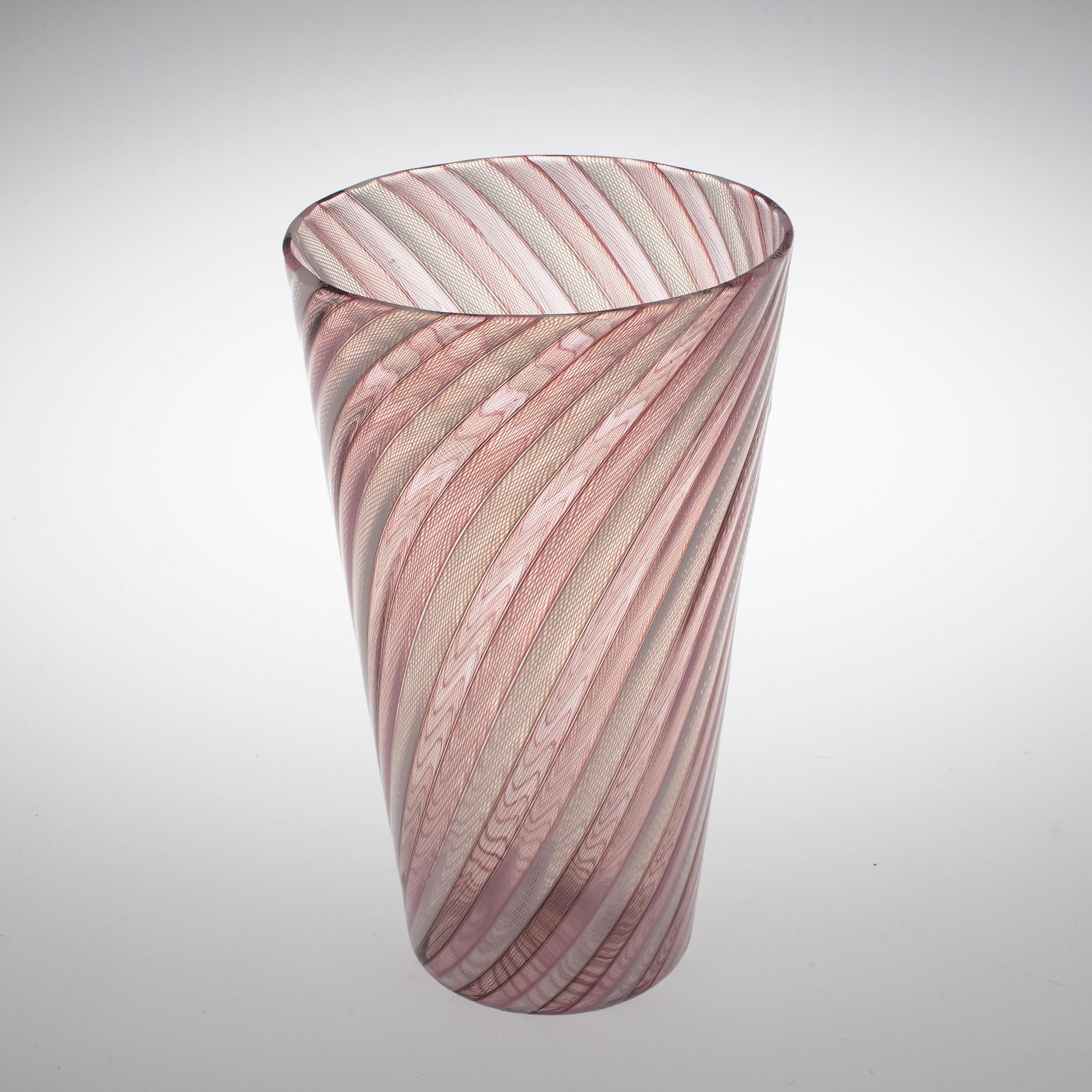 VAS, glas, Venini, Murano, Italien.