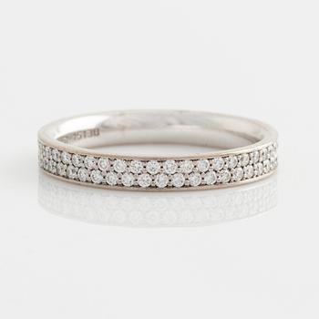 Georg Jensen, two rings, with brilliant-cut diamonds.