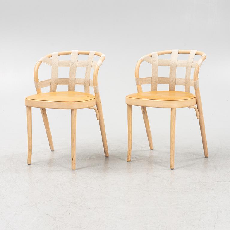 Front, a pair of beech 'Collage' chairs, Gemla, 2015.
