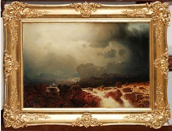 Marcus Larsson, Romantiskt landskap med virvlande vatten.