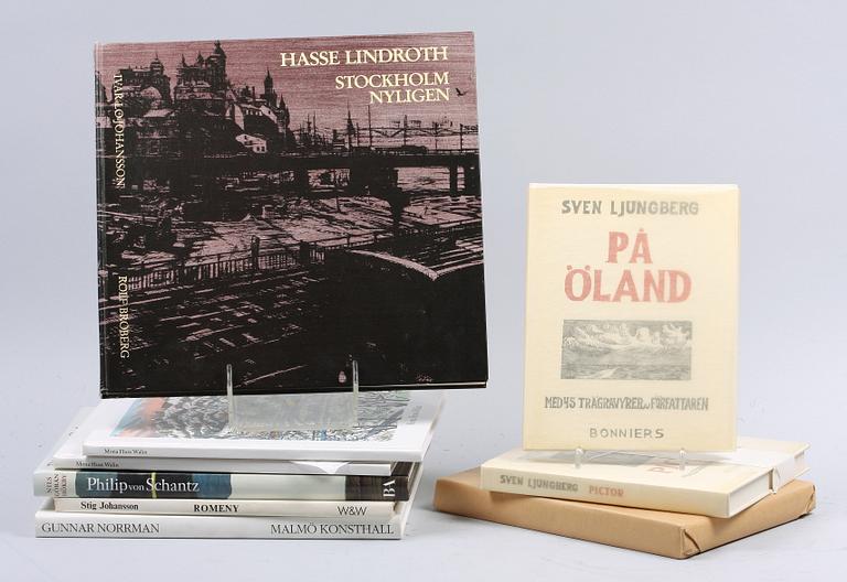 PARTI BÖCKER, 17 st, konst, skönlitteratur, 1900-tal.