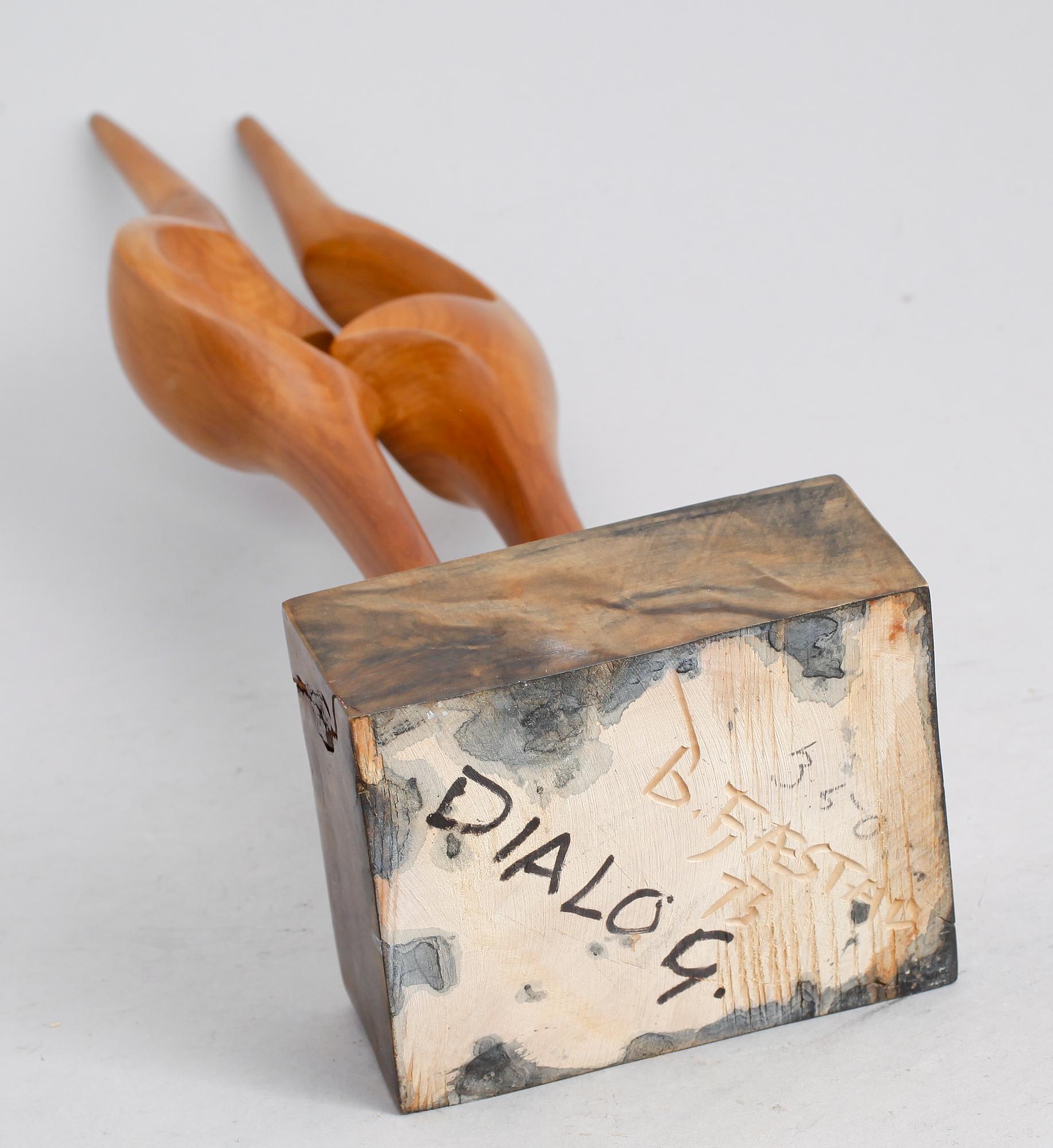 BO FJAESTAD, skulptur, trä, signerad och daterad-73.