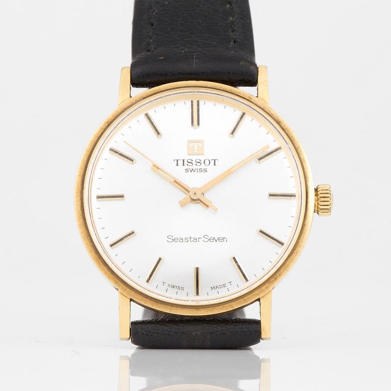 ARMBANDSUR, guld,  Tissot, 'Seastar Seven', 1900-talets andra hälft.