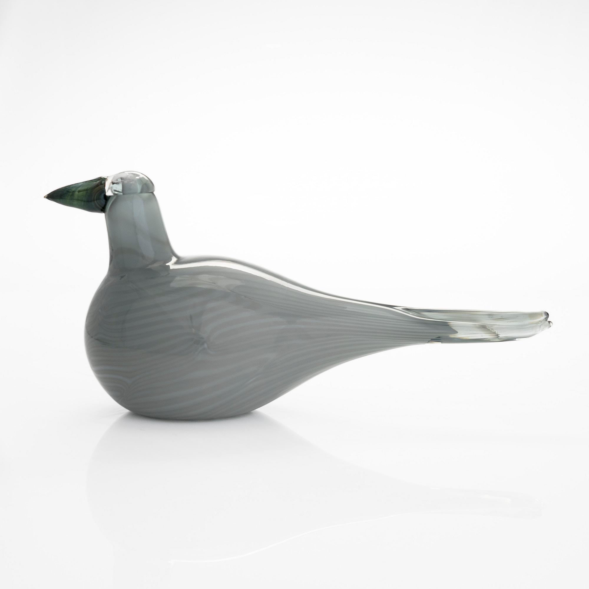 Oiva Toikka, glasfågel, "Kirsku", signerad O. Toikka Nuutajärvi SSKK 2008.