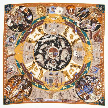 631. HERMÈS, scarf, "Mythologies des Hommes".