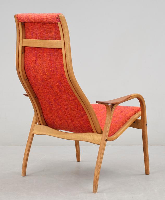 FÅTÖLJ, "Lamino", Yngve Ekström, Swedese. Textil daterad OKT 66.