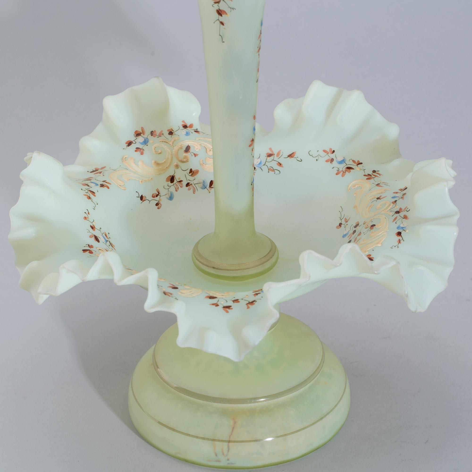 BORDSUPPSATS, glas, omkring 1900.