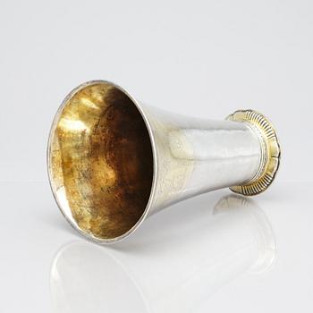 A silver-and parcel-gilt beaker, mark of Lorentz Lindgren, Borås, active (1775-1803).