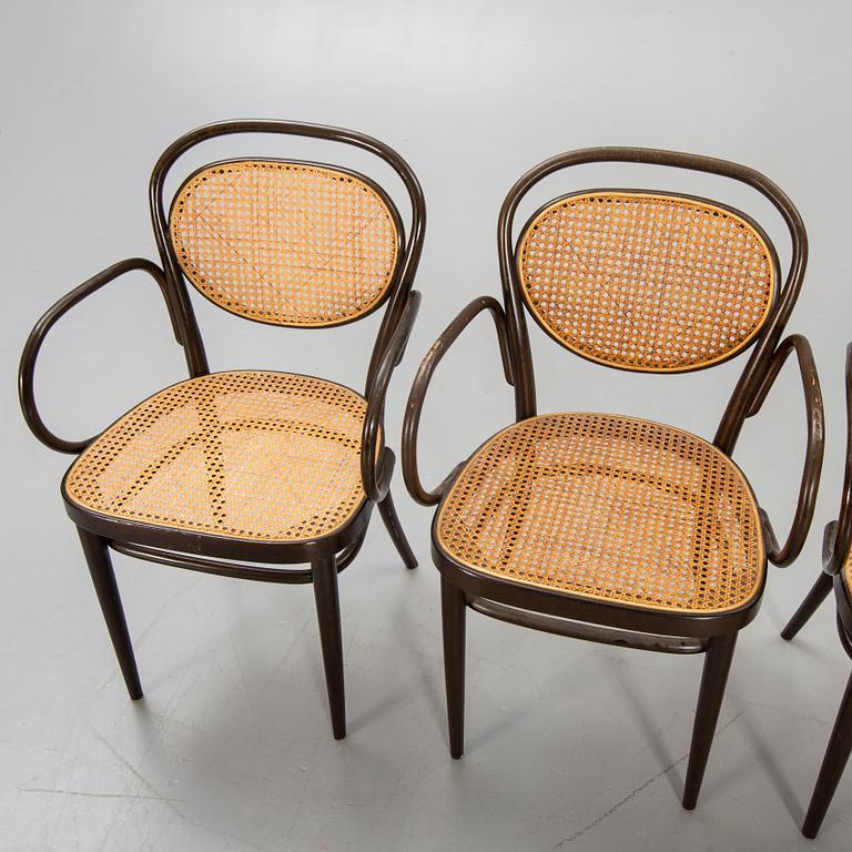 Karmstolar, 4 st, Thonet 1900-talets andra hälft.