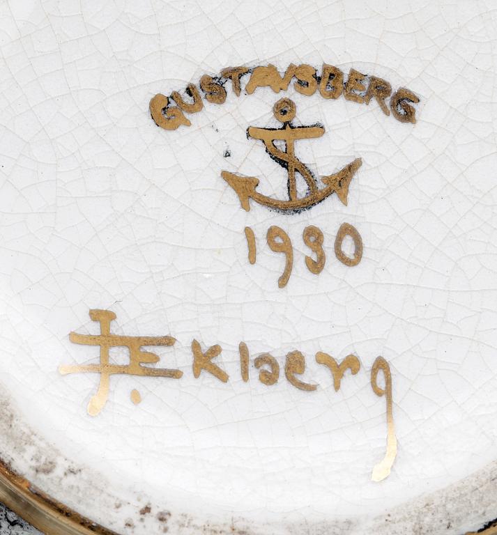 SKÅL, Gustavsberg, Josef Ekberg, sign o dat 1980.