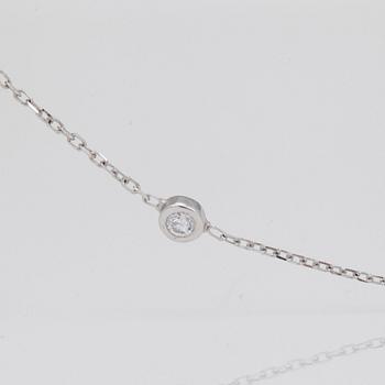 COLLIER med briljantslipade diamanter totalt ca 0.92ct.