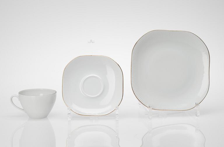KAFFESERVIS, 23 delar, porslin, Upsala-Ekeby, Karlskrona.
