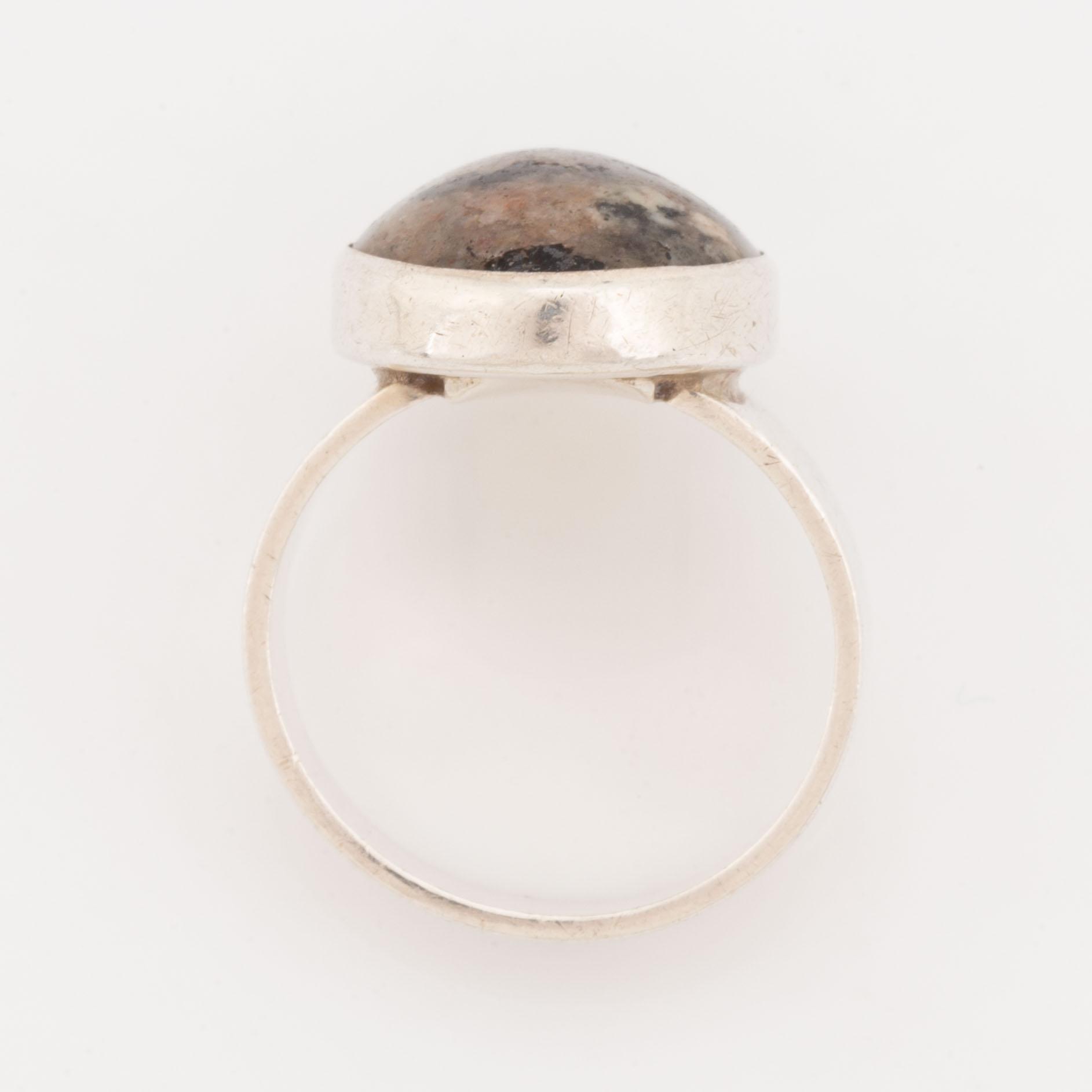 Niels Erik From, Ring, sterlingsilver med sten, Danmark.