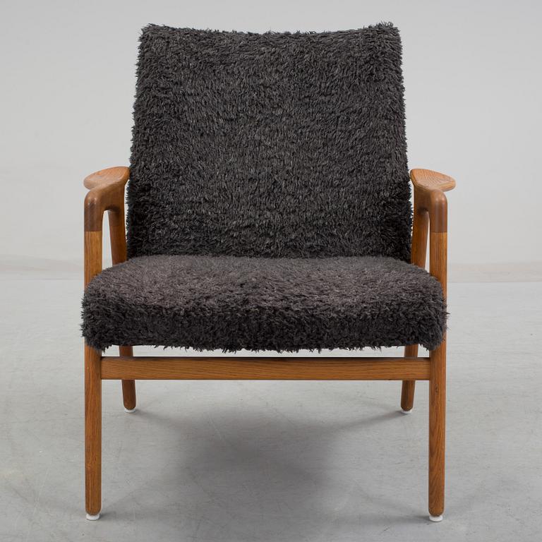 YNGVE EKSTRÖM, a 'Mingo' oak armchair, designed in 1956.