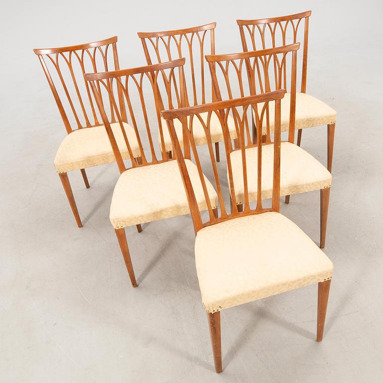 Chairs, 6 pieces, 1940s Swedish Modern.