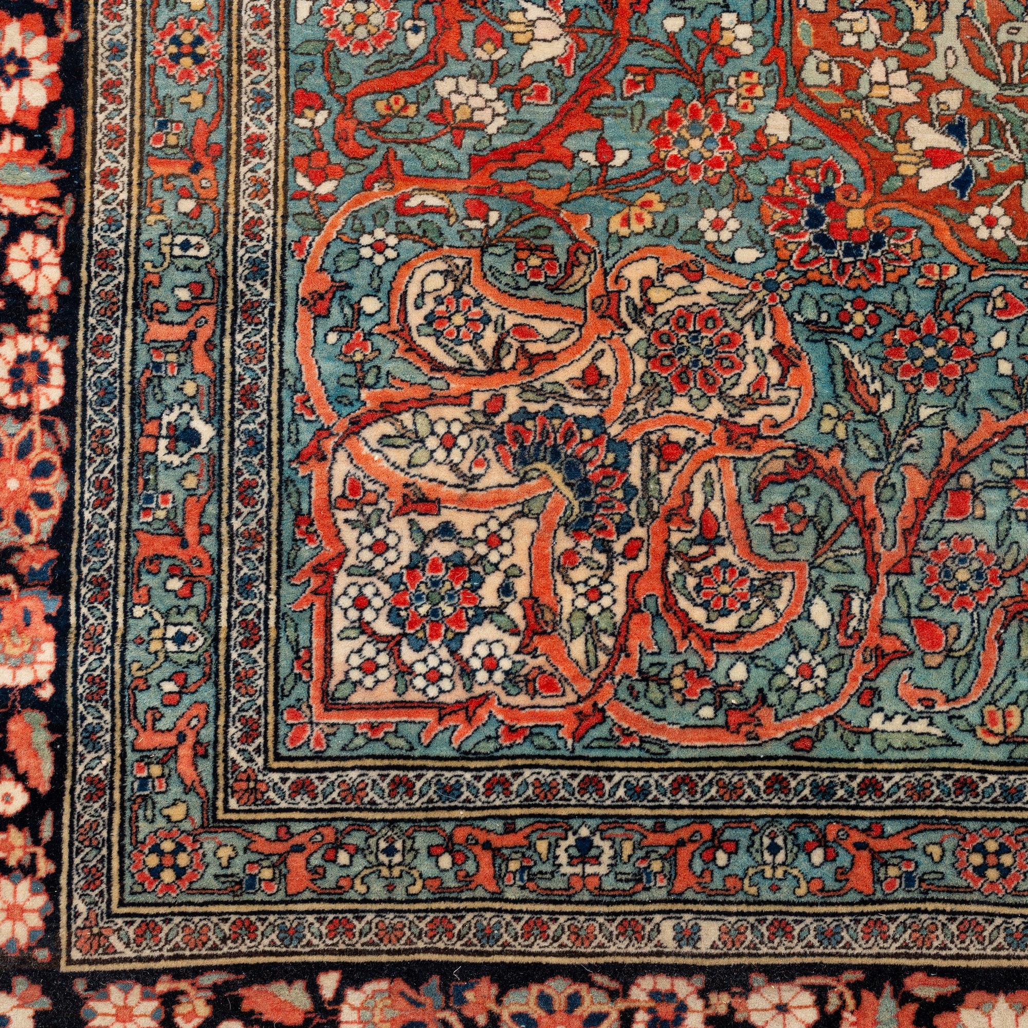 Matta, antik Keshan "Motachem", ca 354 x 257 cm.