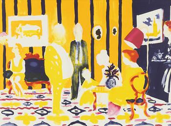 Peter Dahl, In the salon.