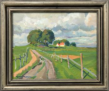 Henry Mayne, "Höstdagsjämning", motiv från Österlen.