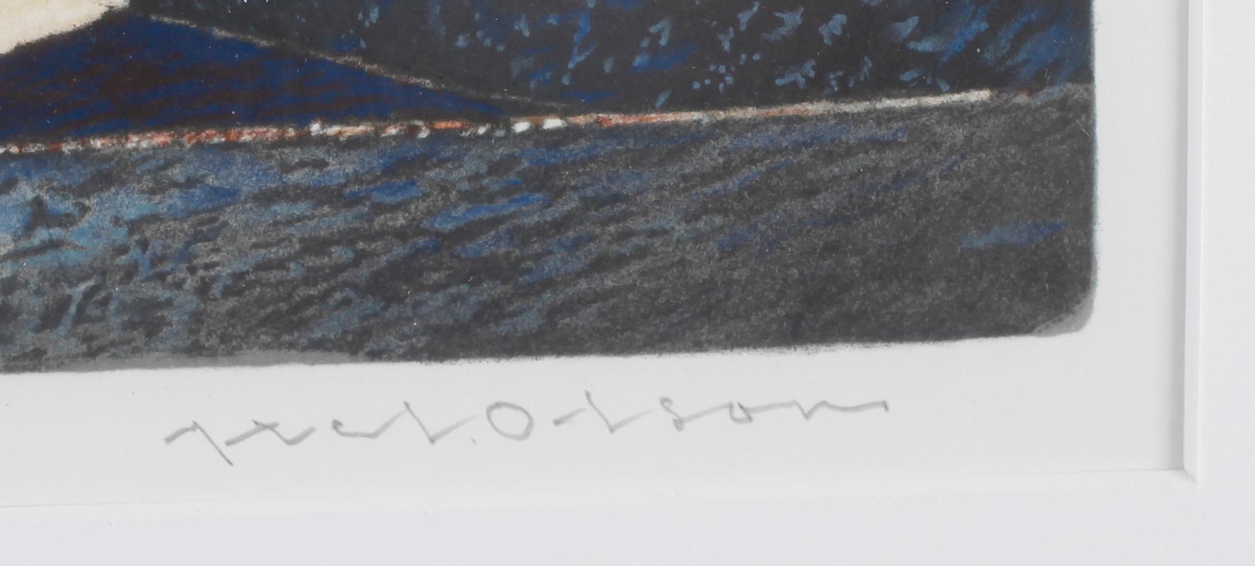 AXEL OLSON, färglitografi, signerad och numrerad 292/360.