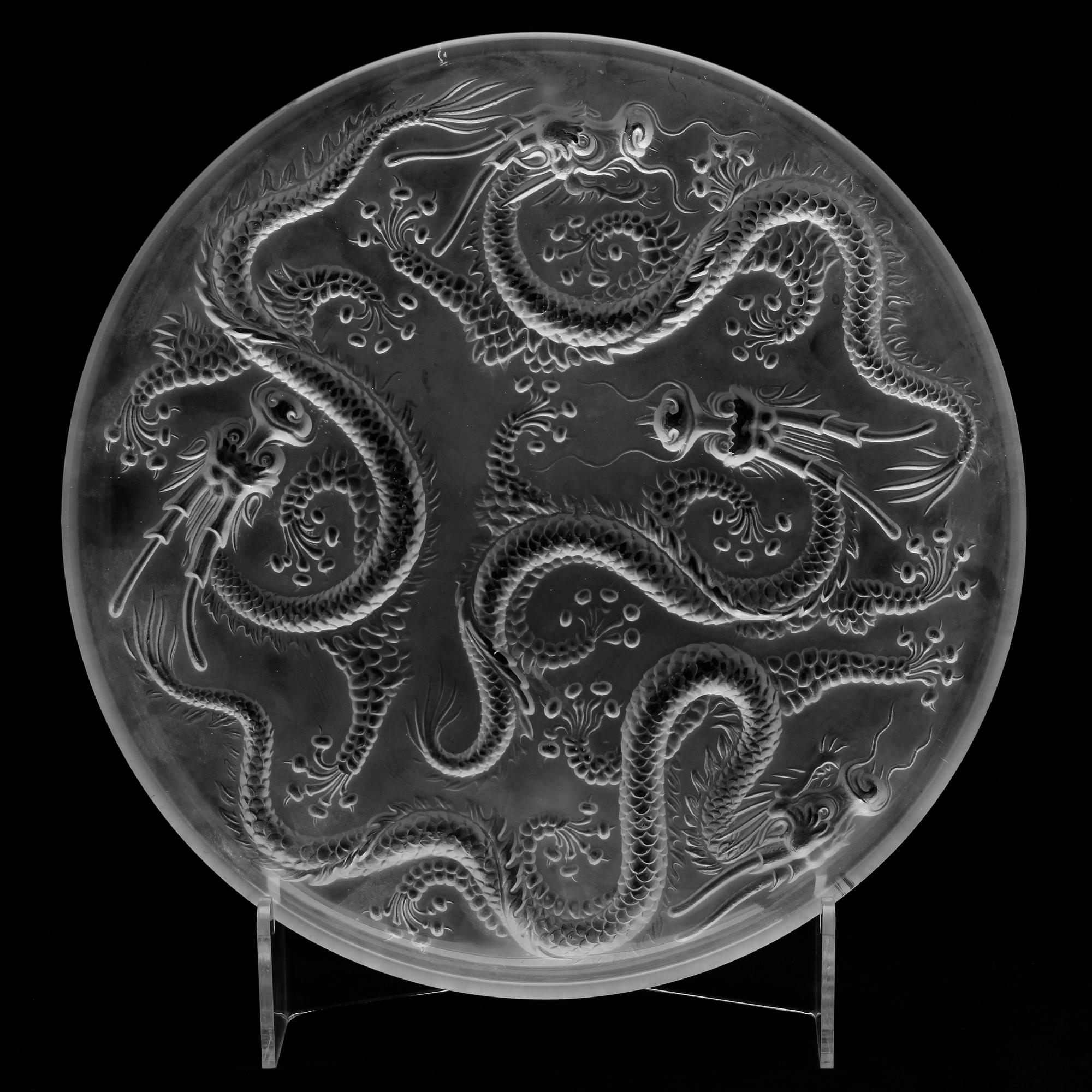 FAT, glas, troligen Lalique, 1900-talets andra hälft.