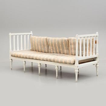 SOFFA, gustaviansk, med Stockholms hallstämpel, 1700-tal.