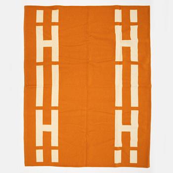 Hermès, a wool and cashmere blanket.