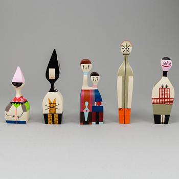 ALEXANDER GIRARD, five, wooden dolls, Vitra.