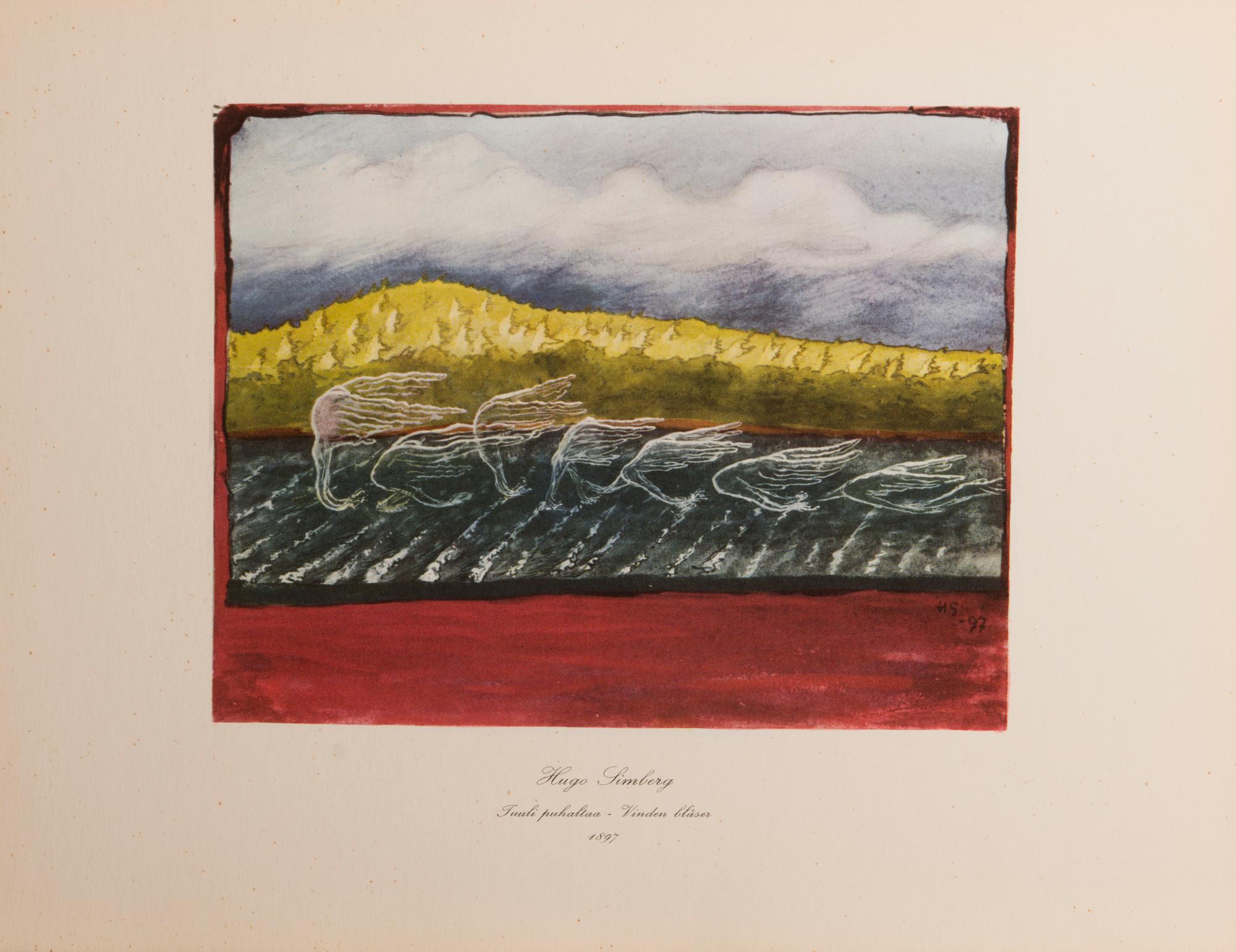 HUGO SIMBERG, after, a folder with 20 off-set printings, WSOY Porvoo 1952.