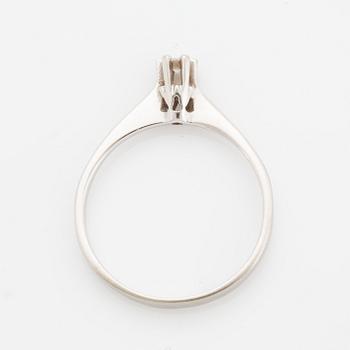 Small brilliant-cut diamond ring.