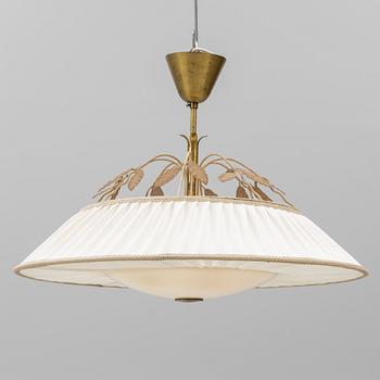 Swedish Modern, a ceiling lamp, attributed to Corona Belysningskultur, Stockholm, 1940s.