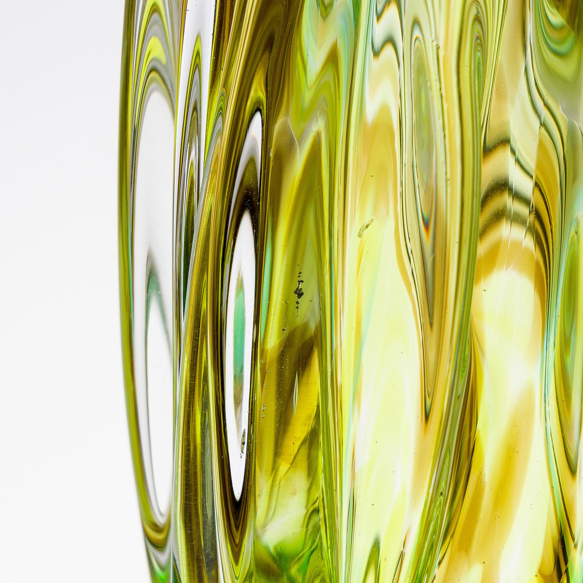 Alma Jantunen, glasskulptur, signerad Alma Jantunen 2006.