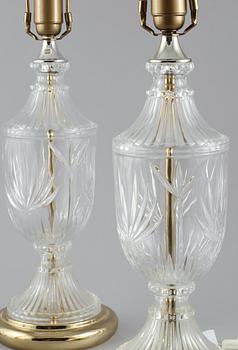 BORDSLAMPOR, ett par, 1900-talets andra hälft.