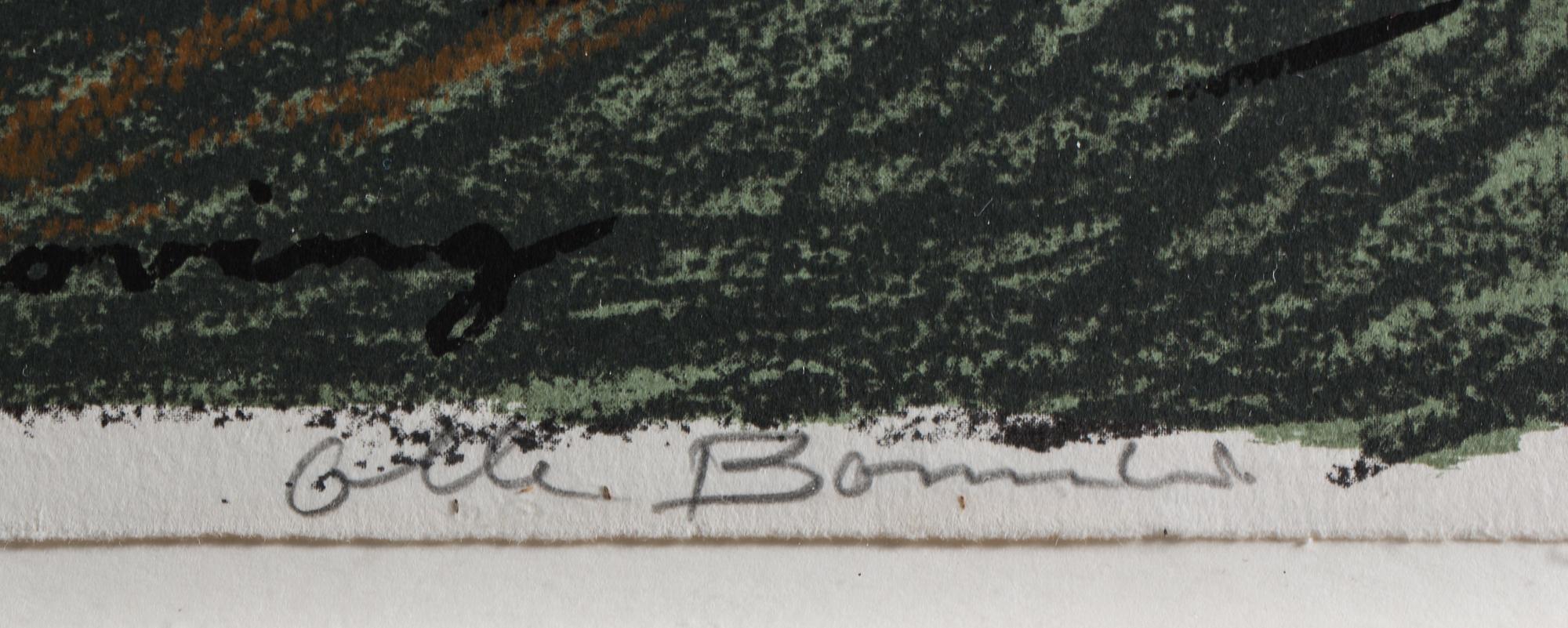 OLLE BONNIÉR, färglitografi. Signerad och numrerad 78/145.