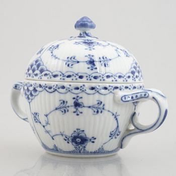 Royal Copenhagen, a 28-piece coffee service, 'Blue Fluted Half Lace', Denmark.