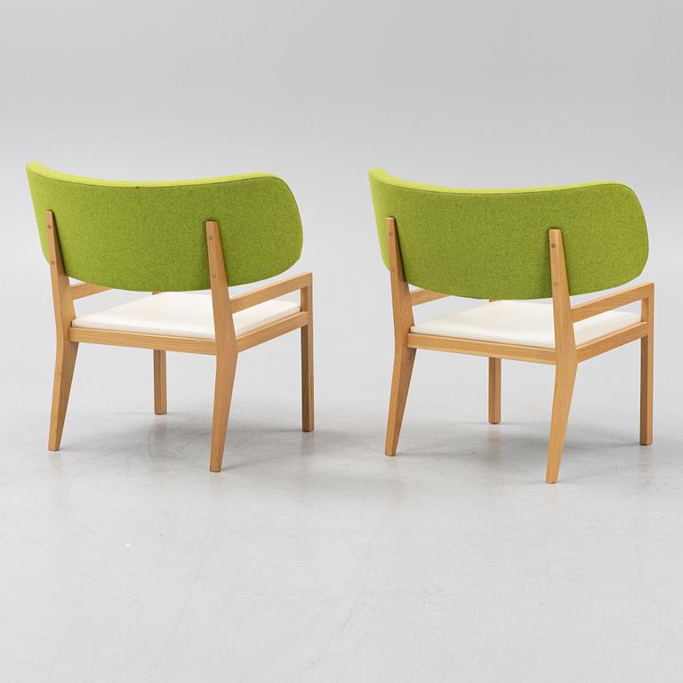 GamFratesi, Stine Gam & Enrico Fratesi, a pair of 'Cartoon' oak easy chairs, Swedese.