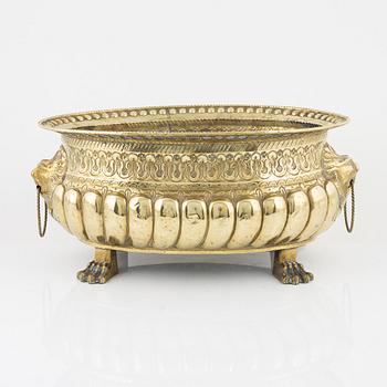 Jardiniere, barockstil, mässing, sent 1800-tal.