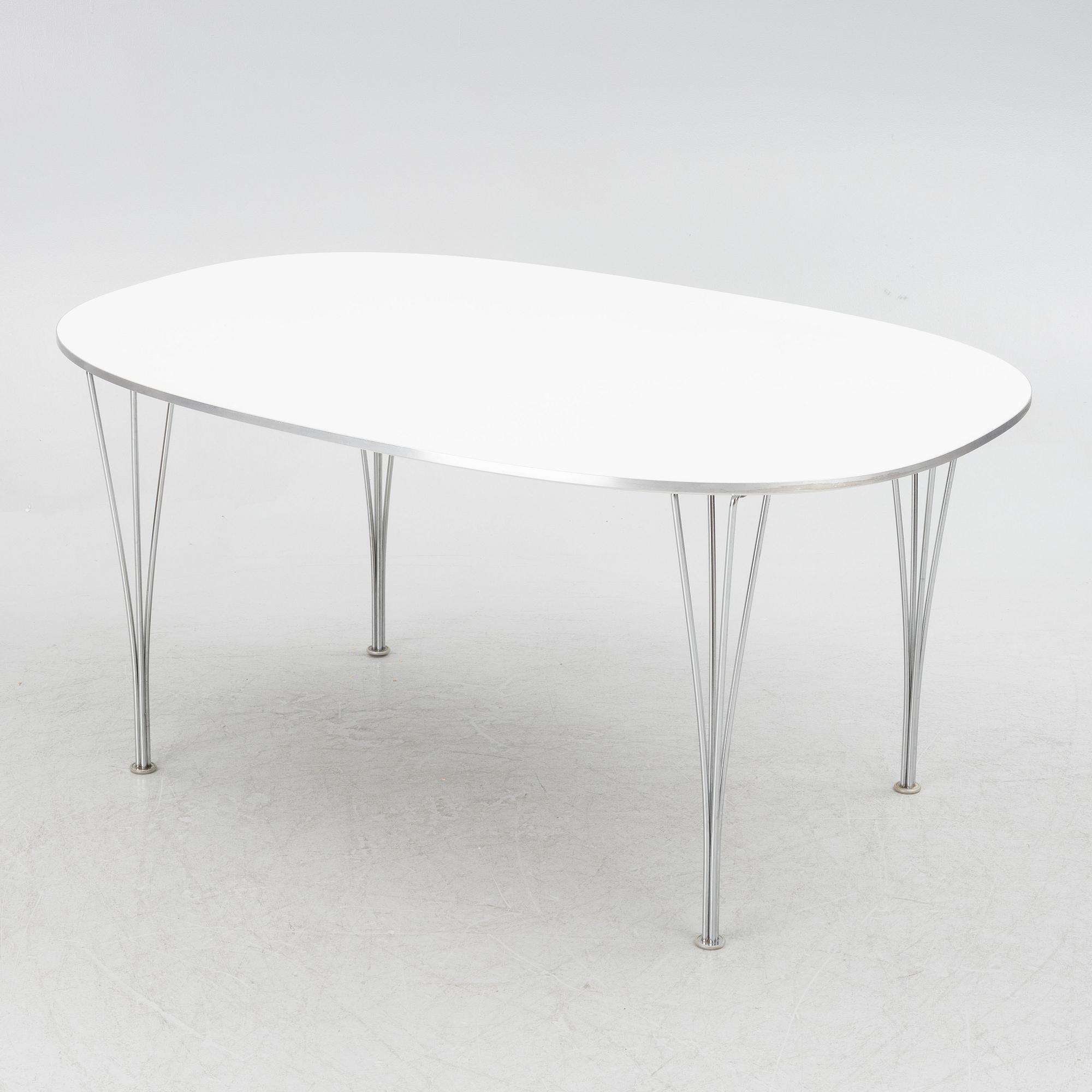 Bruno Mathsson & Piet Hein, A 'Super elliptical' dining table, Fritz Hansen, Denmark 1999.